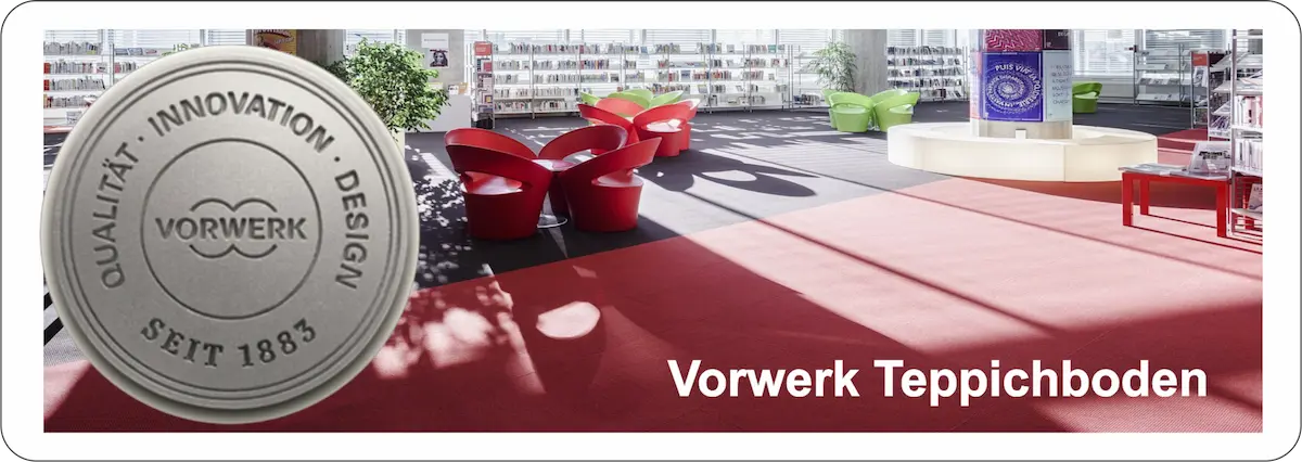 „Vorwerk Teppichboden – Qualität, Innovation und Design seit 1883, Markenemblem als Kategoriebild“